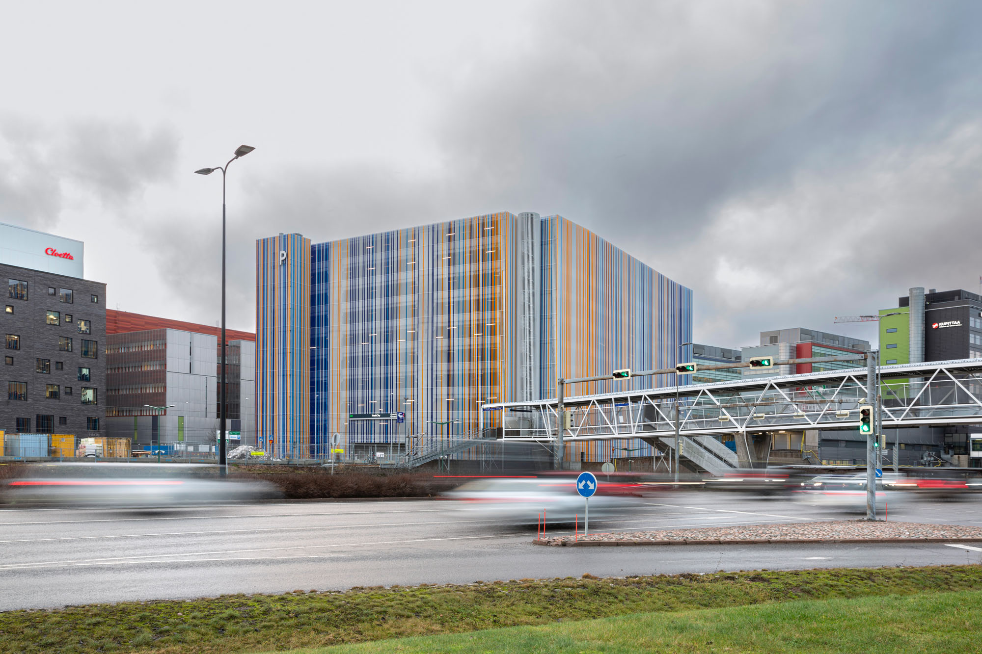 Parking facility ParkCity in Turku from Helsinginkatu