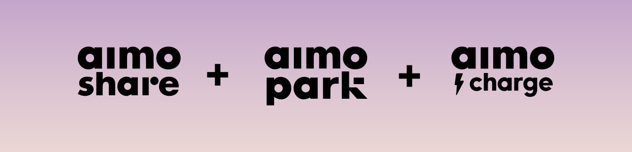 Aimo Share, Aimo Park and Aimo Charge logo